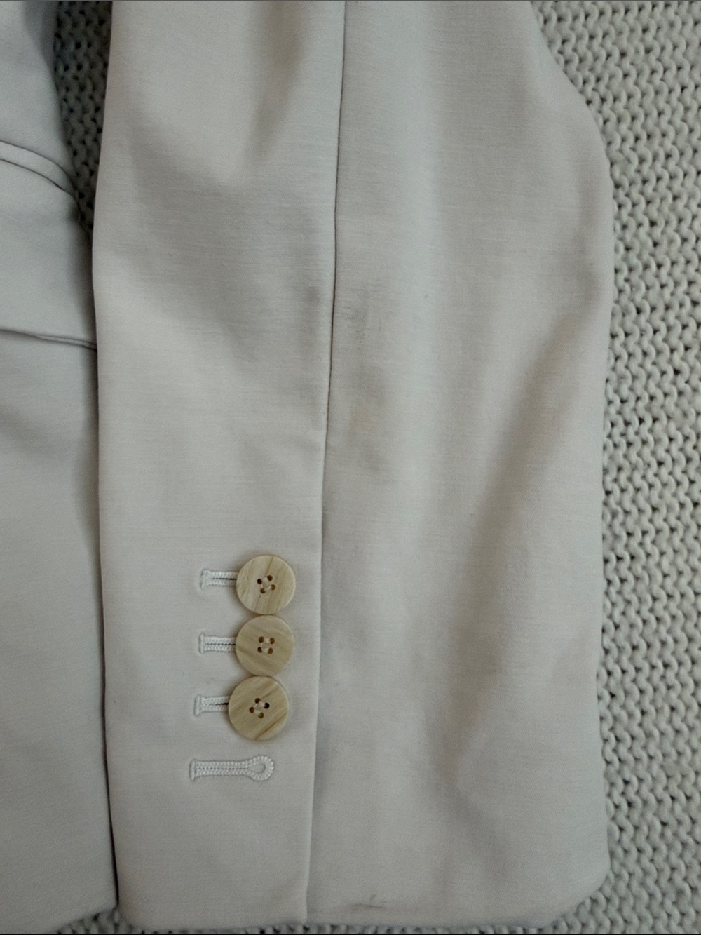 Theory Cotton Blazer Off White Size 6 - Picture 7 of 12